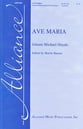 Ave Maria SATB choral sheet music cover